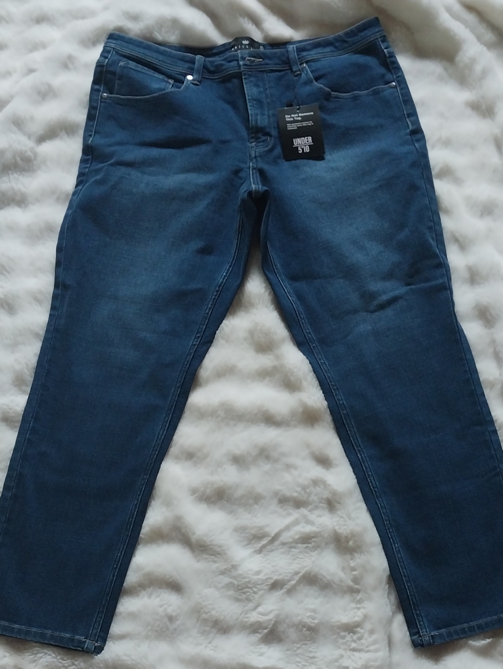 Men's Straight Leg Jeans in Dark Blue - Classic Everyday Fit